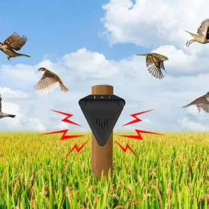 Solar Powered Solar Animal Repellents Waterproof Design Sound Playback Animal Repeller 13 Sound Modes Wireless Bird Repeller